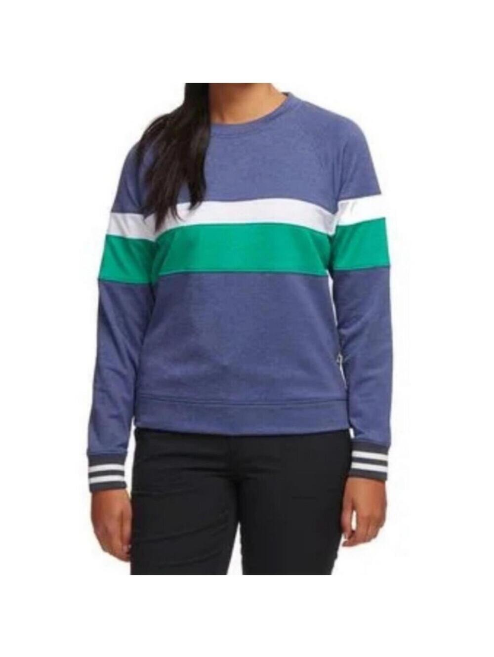 Cotopaxi Bandera Crew Sweatshirt Navy Green Colorblock Women's Small‎